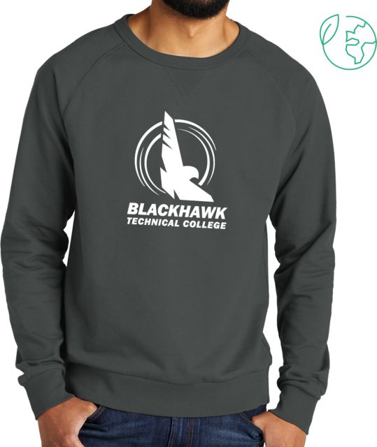 Blackhawk Technical Allmade Dark Organic French Terry Crewneck Sweatshirt BTC Logo - ONLINE ONLY