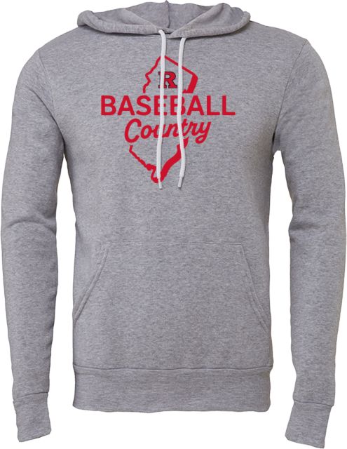 Rutgers Bella + Canvas Fleece Hood Rutgers - Baseball Country - ONLINE ONLY,