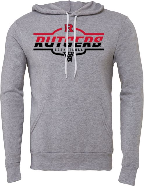 Rutgers Bella + Canvas Fleece Hood Rutgers - Basketball Crash the Boards - ONLINE ONLY,