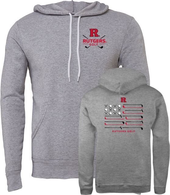 Rutgers Bella + Canvas Fleece Hood Rutgers - Golf Hit the Pin - ONLINE ONLY,