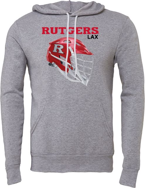 Rutgers Bella + Canvas Fleece Hood Rutgers - Lacrosse Helmet - ONLINE ONLY,