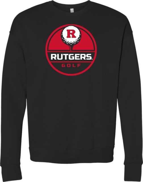 Rutgers Bella + Canvas Fleece Crew Rutgers - Golf Tee Up - ONLINE ONLY,
