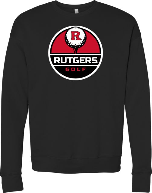 Rutgers Bella + Canvas Fleece Crew Rutgers - Golf Tee Up - ONLINE ONLY,