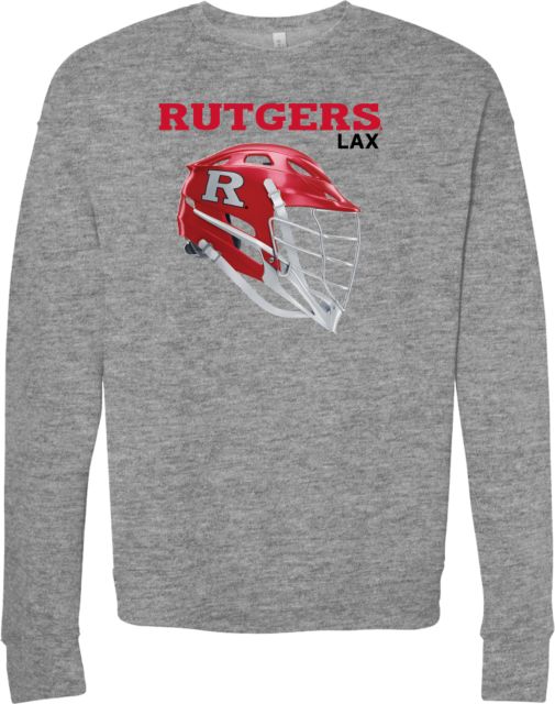 Rutgers Bella + Canvas Fleece Crew Rutgers - Lacrosse Helmet - ONLINE ONLY,