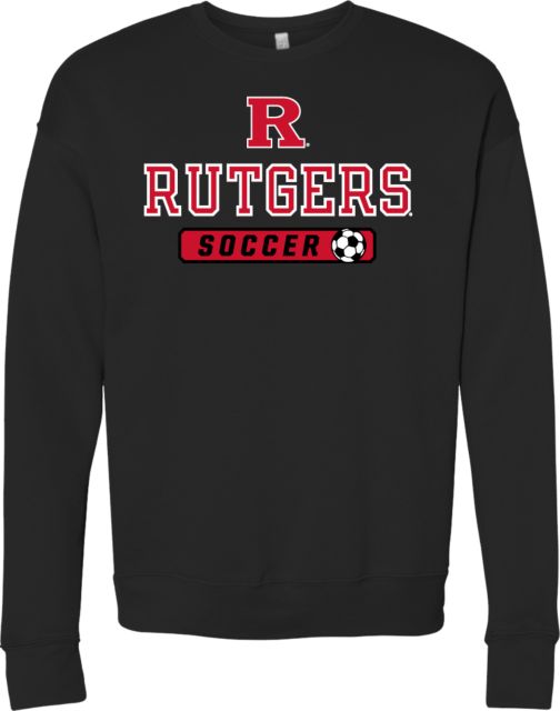 Rutgers Bella + Canvas Fleece Crew Rutgers - Soccer Corner Kick - ONLINE ONLY,
