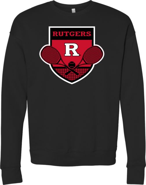 Rutgers Bella + Canvas Fleece Crew Rutgers - Tennis Crest - ONLINE ONLY,