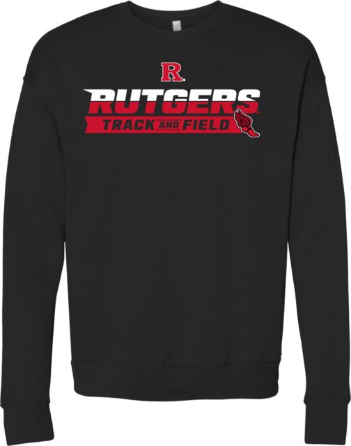 Rutgers Bella + Canvas Fleece Crew Rutgers - Track and Field Finish Line - ONLINE ONLY,