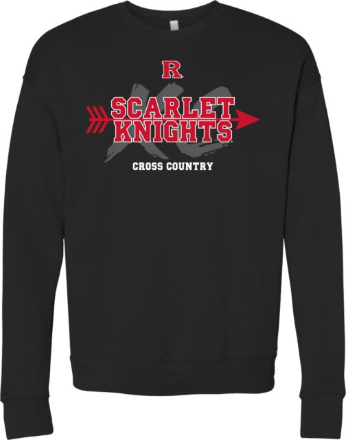 Rutgers Bella + Canvas Fleece Crew Rutgers - Scarlet Knights XC Arrow - ONLINE ONLY,