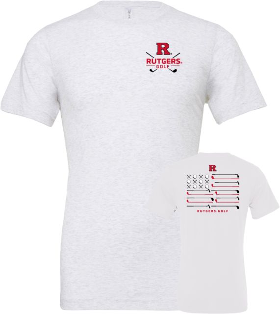 Rutgers Bella + Canvas Ash Jersey Cotton T Shirt Rutgers - Golf Hit the Pin - ONLINE ONLY,
