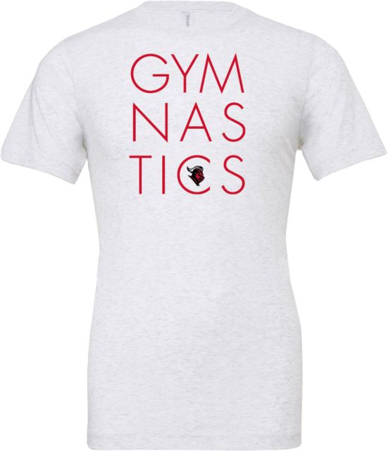 Rutgers Bella + Canvas Ash Jersey Cotton T Shirt Rutgers - Gymnastics All Caps - ONLINE ONLY,