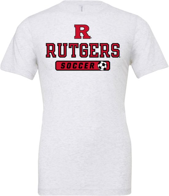 Rutgers Bella + Canvas Ash Jersey Cotton T Shirt Rutgers - Soccer Corner Kick - ONLINE ONLY,
