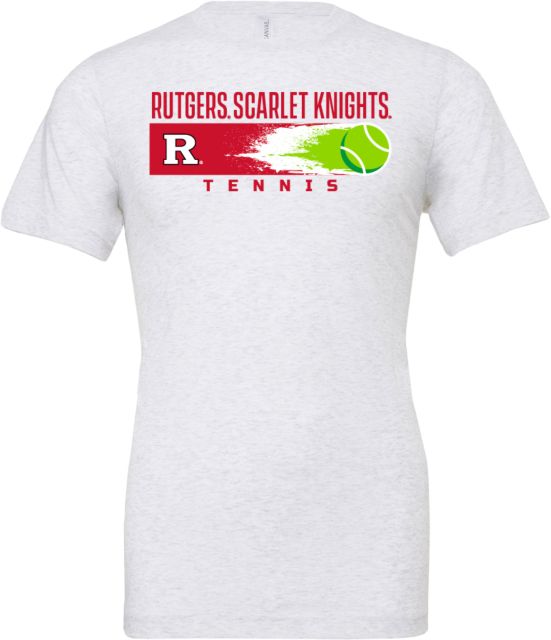 Rutgers Bella + Canvas Ash Jersey Cotton T Shirt Rutgers - Tennis Flying Ace - ONLINE ONLY,