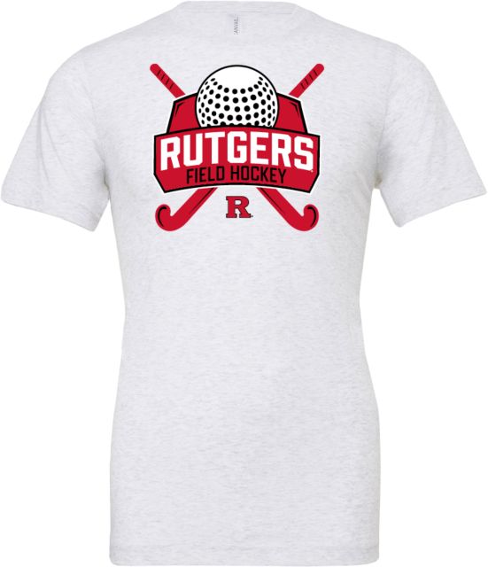 Rutgers Bella + Canvas Ash Jersey Cotton T Shirt Rutgers - Field Hockey Shield - ONLINE ONLY,