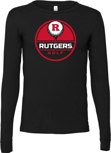 Rutgers Bella + Canvas Jersey Cotton Long Sleeve T Shirt Rutgers - Golf Tee Up - ONLINE ONLY,