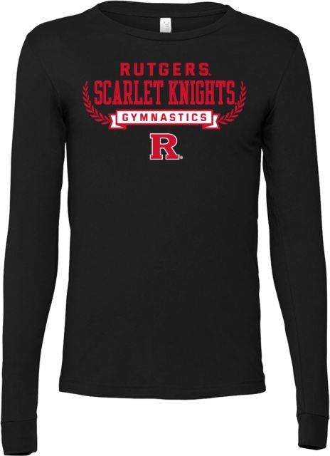 Rutgers Bella + Canvas Jersey Cotton Long Sleeve T Shirt Rutgers - Gymnastics Athletics Classic - ONLINE ONLY,