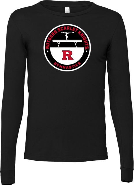 Rutgers Bella + Canvas Jersey Cotton Long Sleeve T Shirt Rutgers - Gymnastics Balance Beam - ONLINE ONLY,