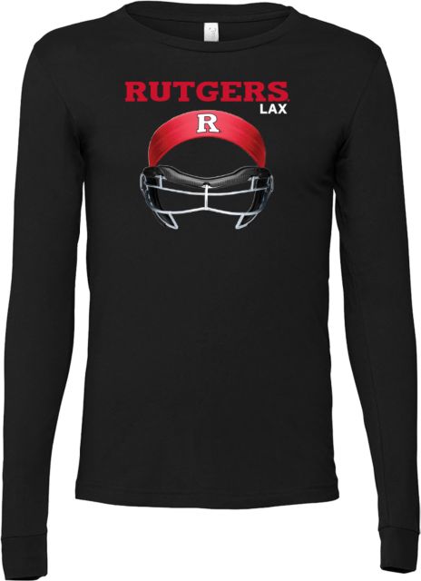 Rutgers Bella + Canvas Jersey Cotton Long Sleeve T Shirt Rutgers - Lacrosse Gear Up - ONLINE ONLY,
