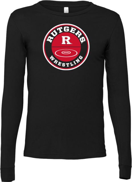 Rutgers Bella + Canvas Jersey Cotton Long Sleeve T Shirt Rutgers - Wrestling Underhook - ONLINE ONLY,