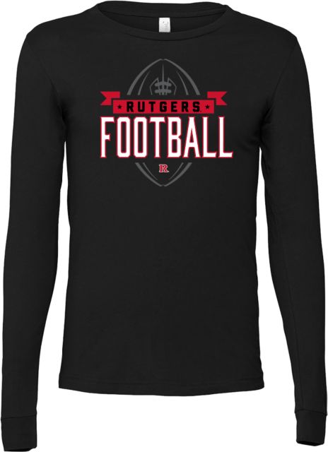 Rutgers Bella + Canvas Jersey Cotton Long Sleeve T Shirt Rutgers - Football Tall - ONLINE ONLY,