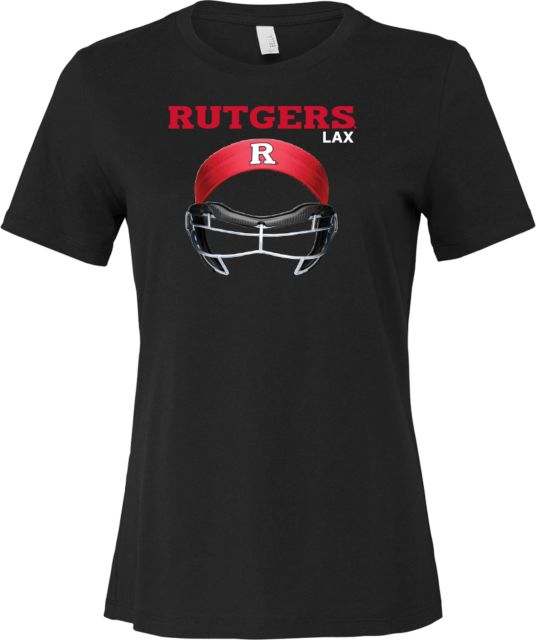 Rutgers Bella + Canvas Womens Relaxed Cotton T Shirt Rutgers - Lacrosse Gear Up - ONLINE ONLY,