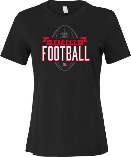 Rutgers Bella + Canvas Womens Relaxed Cotton T Shirt Rutgers - Football Tall - ONLINE ONLY,