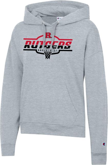 Rutgers Champion Womens Powerblend Pullover Hood Rutgers - Basketball Crash the Boards - ONLINE ONLY,