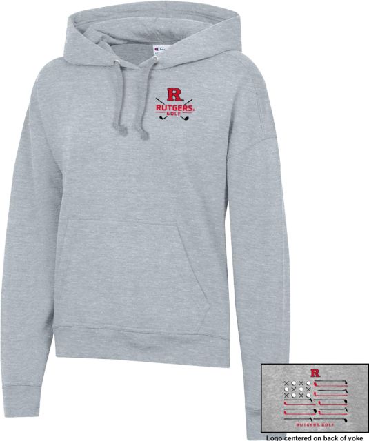 Rutgers Champion Womens Powerblend Pullover Hood Rutgers - Golf Hit the Pin - ONLINE ONLY,