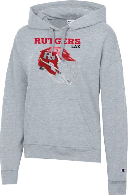 Rutgers Champion Womens Powerblend Pullover Hood Rutgers - Lacrosse Helmet - ONLINE ONLY,