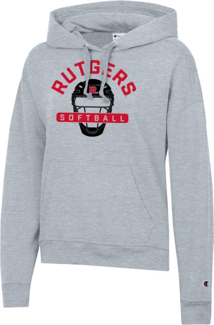 Rutgers Champion Womens Powerblend Pullover Hood Rutgers - Softball Team Catcher - ONLINE ONLY,