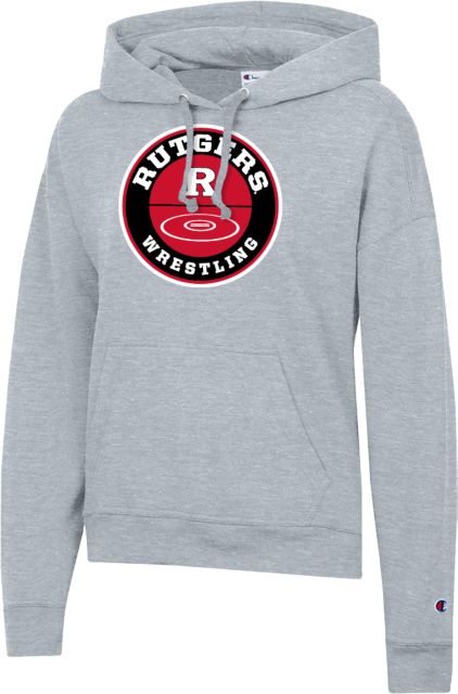 Rutgers Champion Womens Powerblend Pullover Hood Rutgers - Wrestling Underhook - ONLINE ONLY,