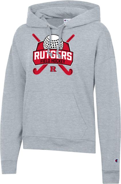 Rutgers Champion Womens Powerblend Pullover Hood Rutgers - Field Hockey Shield - ONLINE ONLY,