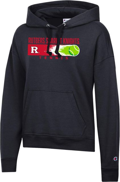 Rutgers Champion Womens Powerblend Pullover Hood Rutgers - Tennis Flying Ace - ONLINE ONLY,