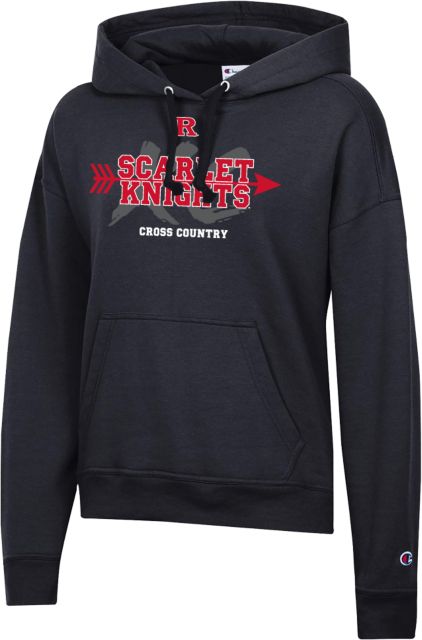 Rutgers Champion Womens Powerblend Pullover Hood Rutgers - Scarlet Knights XC Arrow - ONLINE ONLY,