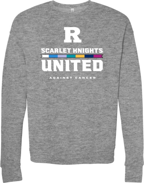 Rutgers University Scarlet Knights United Against Cancer Crewneck Sweatshirt