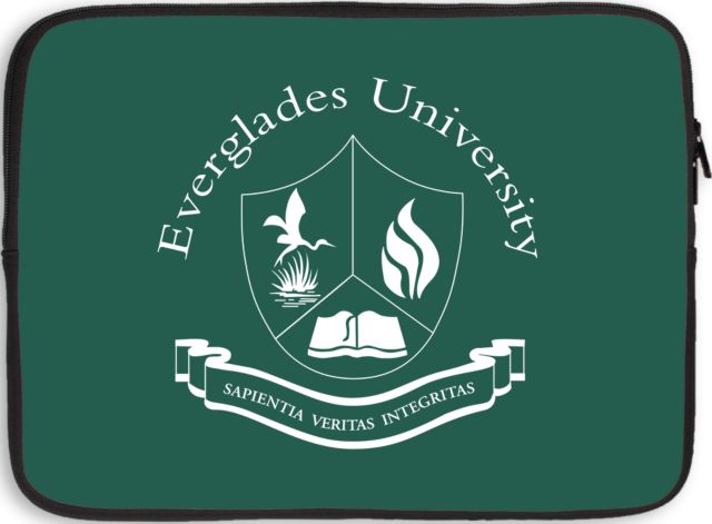 Everglades Univ 15 inch Neoprene Laptop Sleeve EU Logo - ONLINE ONLY