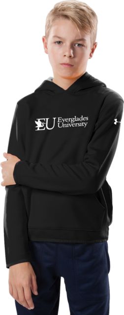 Everglades Univ Youth Under Armour Fleece Hoodie Everglades University Primary - ONLINE ONLY