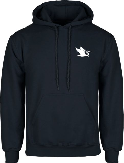 Everglades University Fleece Hoodie Everglades University EgretA Mascot Trademark - ONLINE ONLY