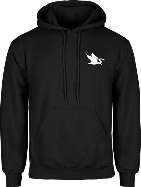 Everglades University Fleece Hoodie Everglades University EgretA Mascot Trademark - ONLINE ONLY
