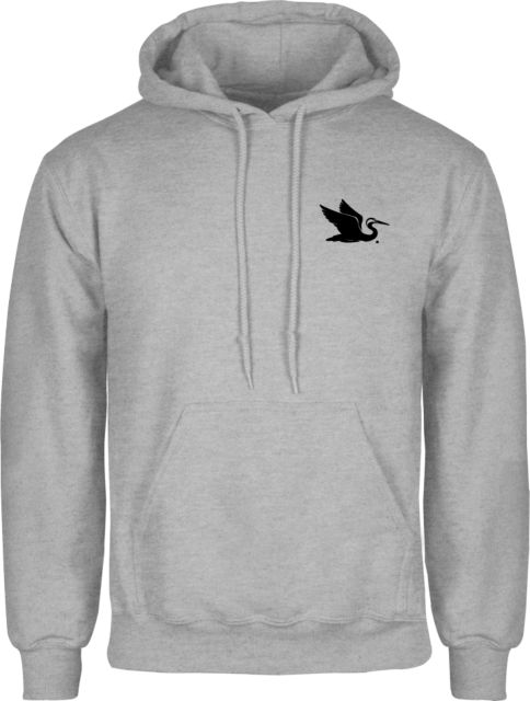 Everglades University Fleece Hoodie Everglades University EgretA Mascot Trademark - ONLINE ONLY