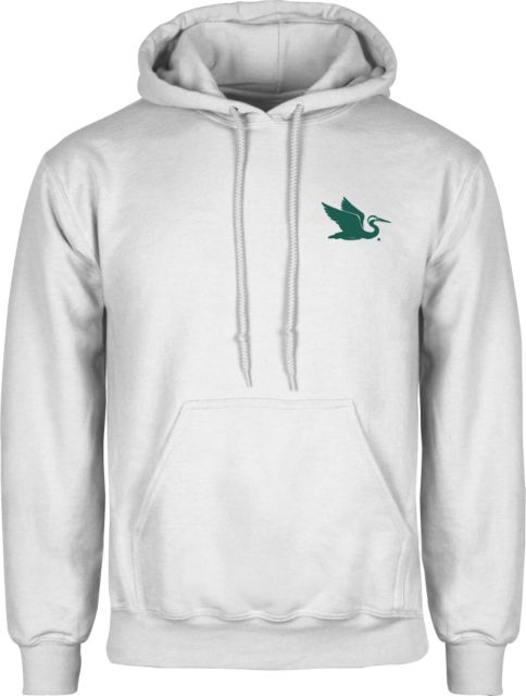 Everglades University Fleece Hoodie Everglades University EgretA Mascot Trademark - ONLINE ONLY