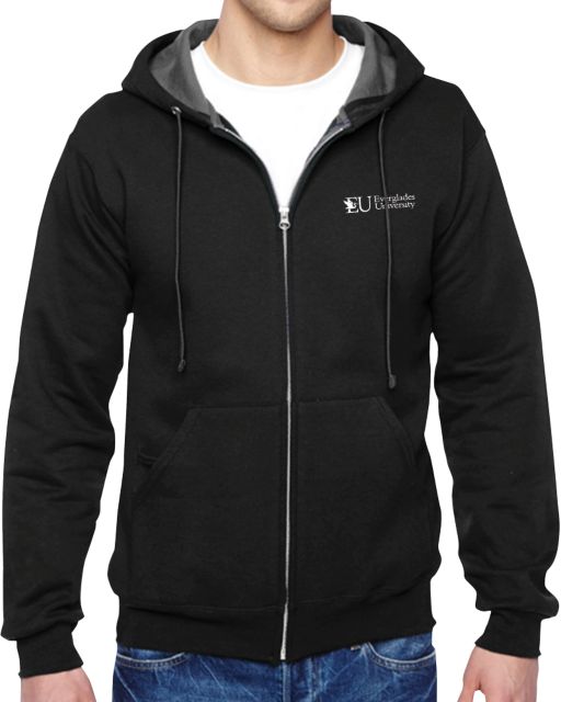 Everglades University® Fleece Full Zip Hoodie Everglades University Primary - ONLINE ONLY