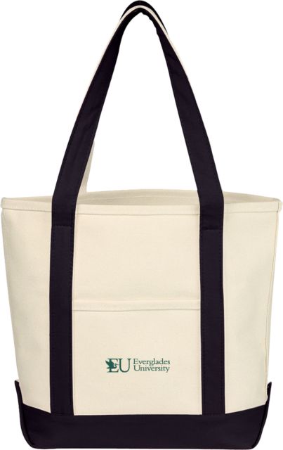 Everglades Univ Cotton Canvas Tote Bag Everglades University Primary - ONLINE ONLY