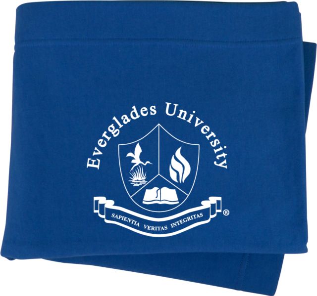 Everglades University Sweatshirt Blanket Everglades University SealA Trademark - ONLINE ONLY