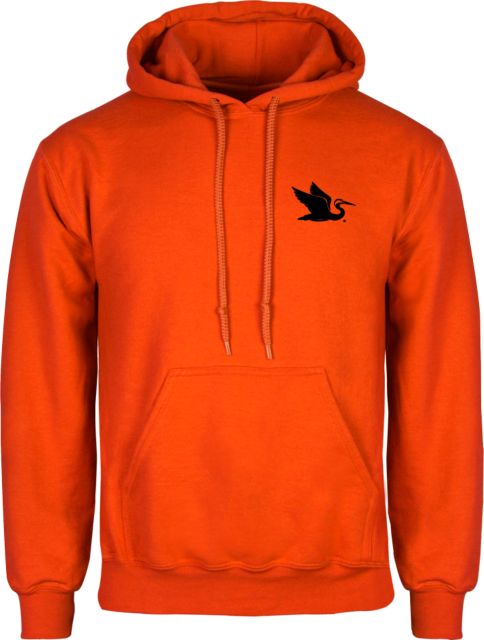 Everglades University Fleece Hoodie Everglades University EgretA Mascot Trademark - ONLINE ONLY