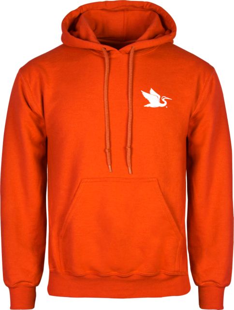 Everglades University Fleece Hoodie Everglades University EgretA Mascot Trademark - ONLINE ONLY