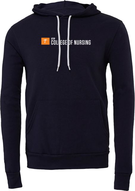 UTEP Bella + Canvas Fleece Hood UTEP College of Nursing - ONLINE ONLY
