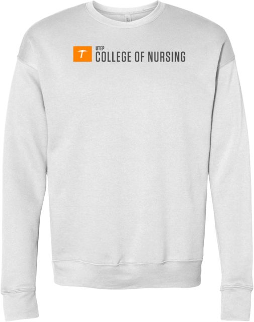UTEP Bella + Canvas Fleece Crew UTEP College of Nursing - ONLINE ONLY