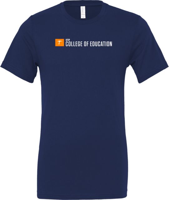 UTEP Bella + Canvas Jersey Cotton T Shirt UTEP College of Education - ONLINE ONLY