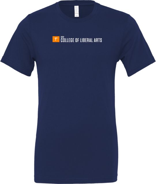UTEP Bella + Canvas Jersey Cotton T Shirt UTEP College of Liberal Arts - ONLINE ONLY