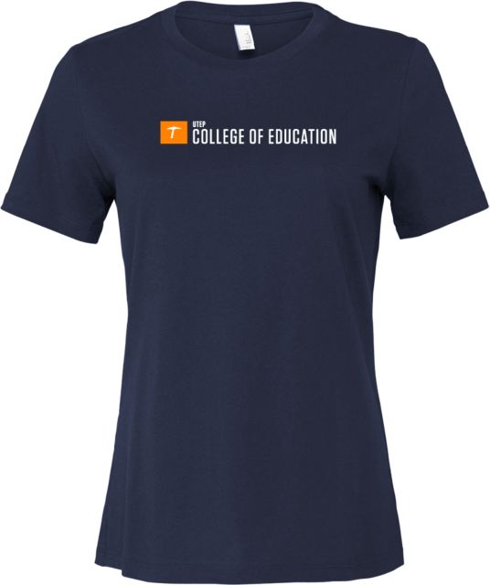 UTEP Bella + Canvas Womens Relaxed Cotton T Shirt UTEP College of Education - ONLINE ONLY